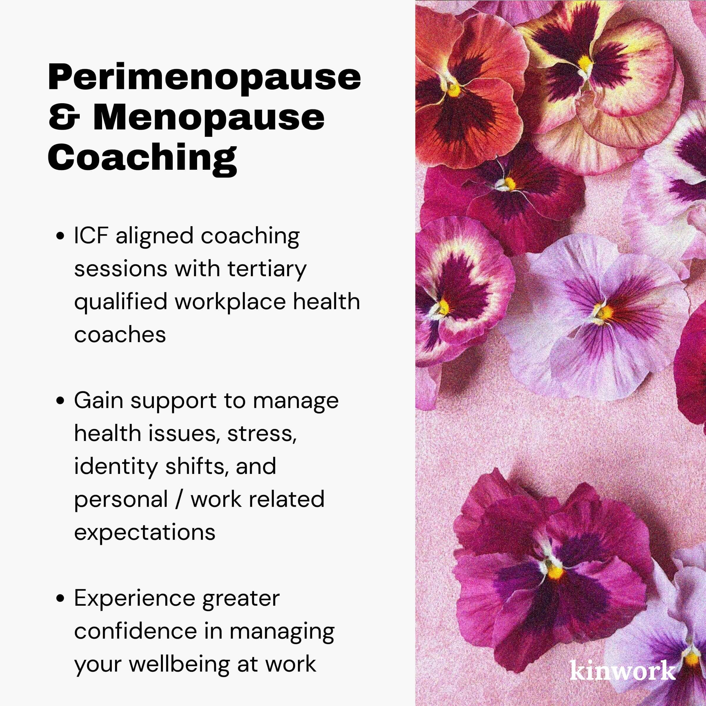 Perimenopause and Menopause at Work: 1:1 Coaching for Wellbeing, Confidence and Success
