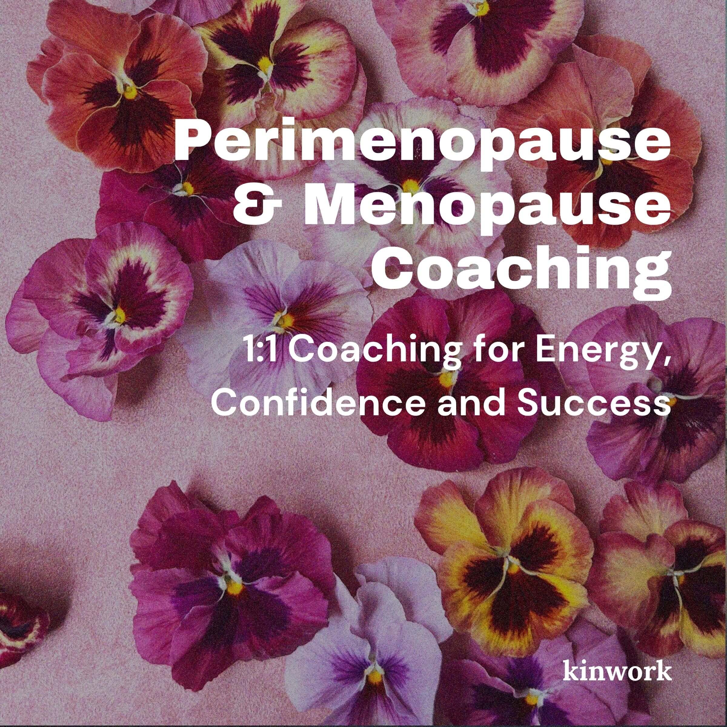 Perimenopause and Menopause at Work: 1:1 Coaching for Wellbeing, Confidence and Success